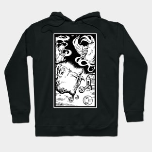 Ghost Chickens - White Outlined Design Hoodie